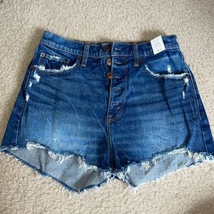 Abercrombie & Fitch High Rise Mom Short Size 2 (26) NWT